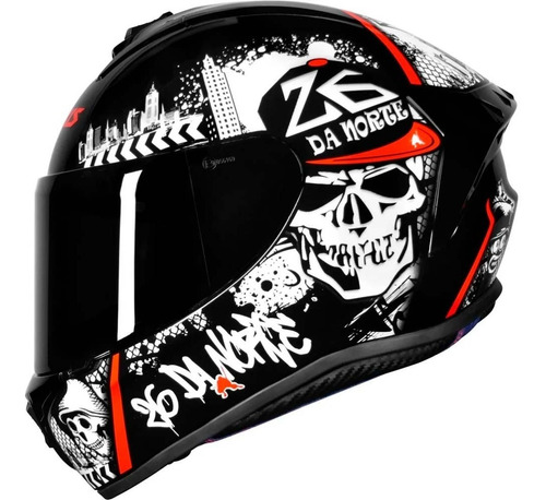 Capacete Axxis Draken 26 Da Norte New Gloss Black/ Red