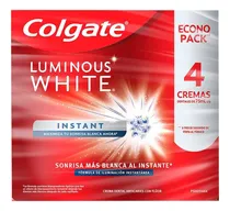 Comprar Pasta Dientes Colgate Luminous White 4 Pzas 75 Ml C\u002Fu