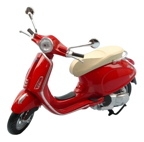 Moto Vespa Primavera Escala 1:12 New Ray Rojo