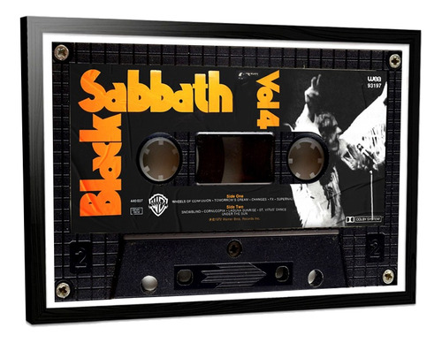 Cuadro Black Sabbath Cassette Vol 4 Lamina Poster 60x40