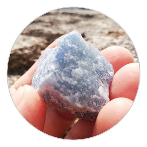 Cuarzo Azul En Bruto 4x3x2,5 Cm 39grs Gemos Minerales