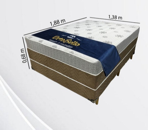 Conjunto Cama Box Casal Molas Ensacadas - Entre Só Muni Rj
