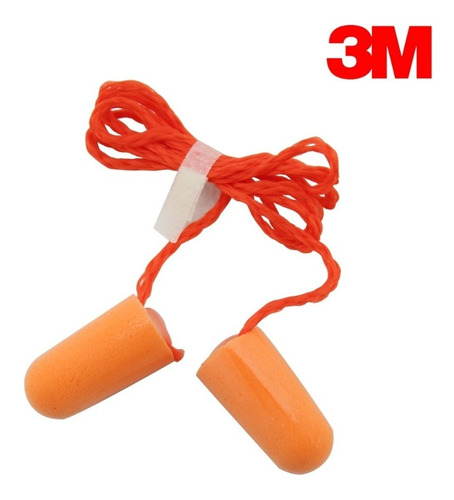 Protetor auditivo 3m 1110 29 Db com cordel cor laranja