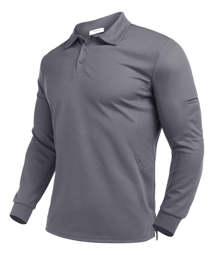 Deyeek Polo Para Hombre, De Secado Rápido, Manga Larga, Co.