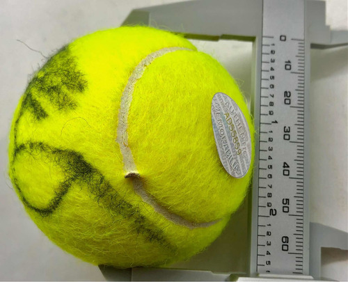 Pelota D Tenis Autografiada Por María Sharapova Certificada Amarillo (Usado)