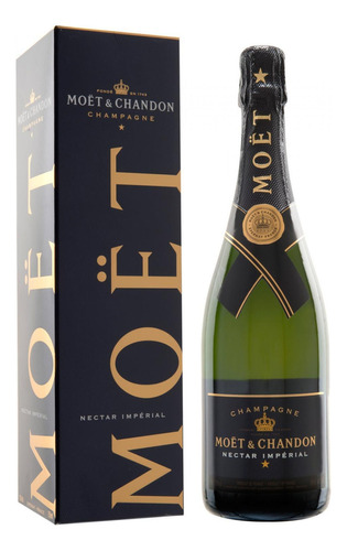 Pack De 6 Champagne Moet Chandon Nectar Imperial 750 Ml