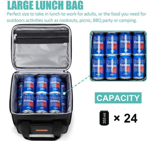 Js Bolsa De Almuerzo Para Mujer/hombre, Lonchera