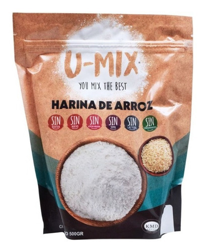 Harina De Arroz 500 G U-mix