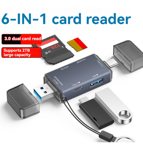 Lector De Tarjetas Usb3.0 Sd Tf Lector De Tarjetas Usb Hub P