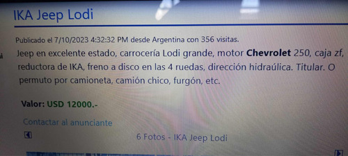 Jeep Ika Lody