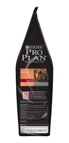 Imagen 3 de 4 de Alimento Pro Plan OptiDerma Sensitive Skin Adult para perro adulto de raza mediana/grande sabor salmón/arroz en bolsa de 13kg