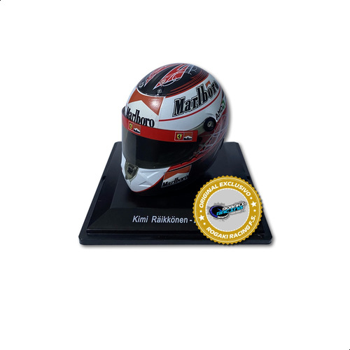 Mini Casco F1 2007 Kimi Raikkonen #7 Ferrari Escala 1:5