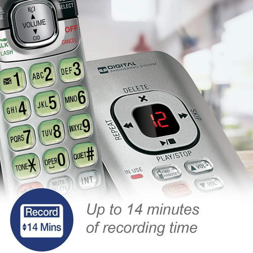 Telefones Vtech Cs6529-2 Dect 6.0, Com Secretária Eletrônica