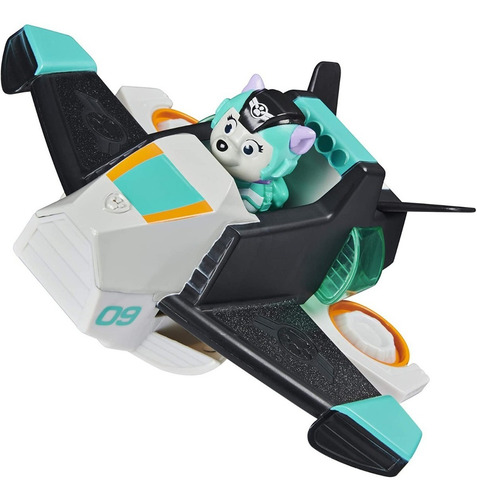 Paw Patrol, Jet To The Rescue Everest Con Luces Y Sonido Color Turquesa