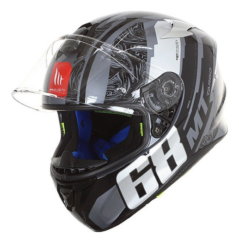 Casco Integral Para Moto Mt Targo Pro Welcome F2