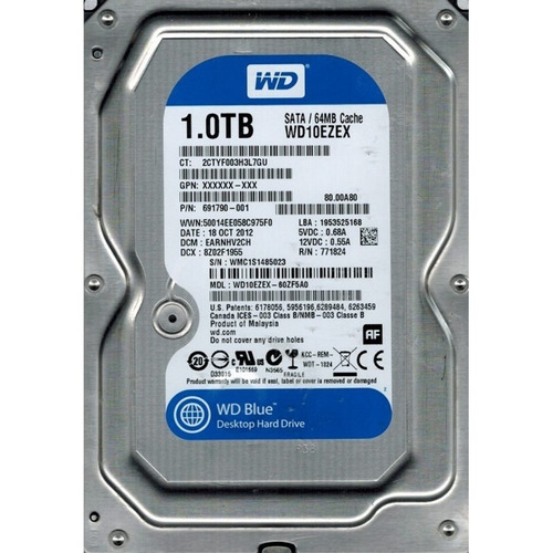 Disco Duro Interno Wd Pc Hdd 1tb Rígido Western Digital Blue