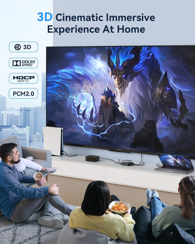 Switch Zaccas Hdmi 2.1, Interruptor De Divisor Hdmi De 8k 3