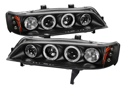 Carpartsinnovate Para Honda 94-97 Accord 2 4dr Negro Led Par