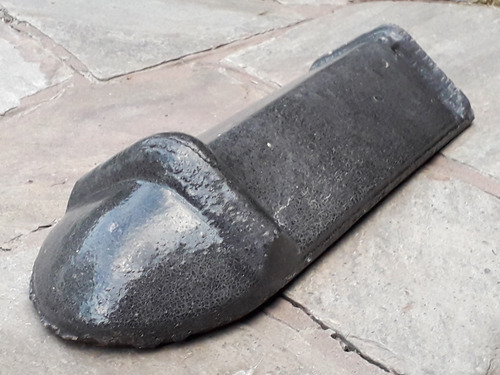 Caballete Puntera Cumbrera Aristero Teja Calvú Negro Brillan Negro Brillante (Usado)