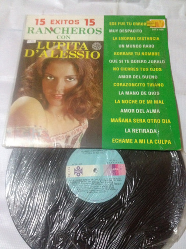  Lupita Dalessio 15 Éxitos Rancheros Disco De Vinil 