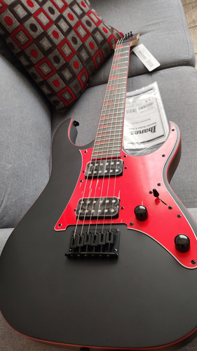 Guitarra Ibanez Gio Grg131dx Negro Mate Y Rojo Nueva En Caja Diestro Negro Maple (Usado)