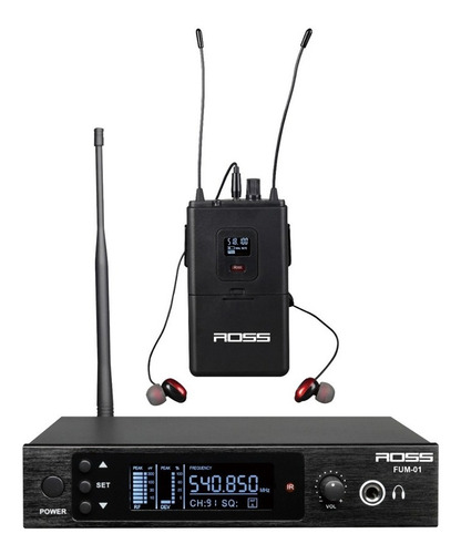 Imagen 1 de 11 de Sistema Monitoreo Intraural Ross Fum001 Uhf