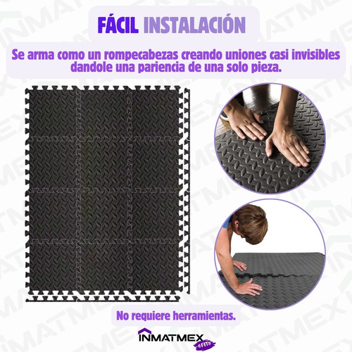 Tapete Gimnasio Piso Eva Set Con 76 Piezas Piso Multiuso