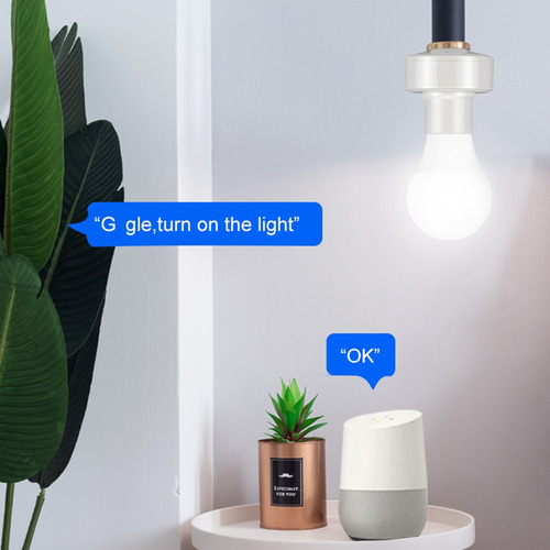 Enchufe De Bombilla Inteligente Bluetooth E27, Soporte Para