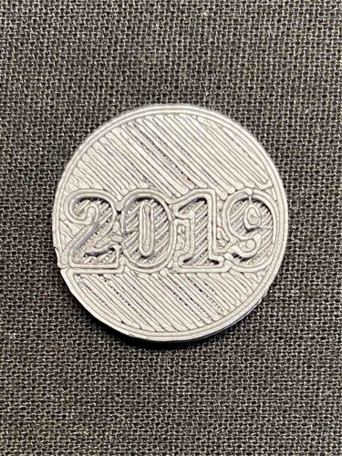 Imagen 3 de 4 de Ficha - Numismatica Rosario - Coin Show 2019 - Simil Plata