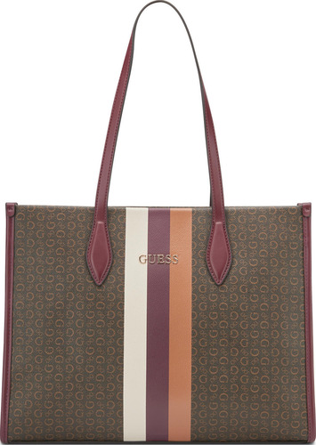 Bolsa Satchel Para Mujer Con Logo Estampado Factory Guess