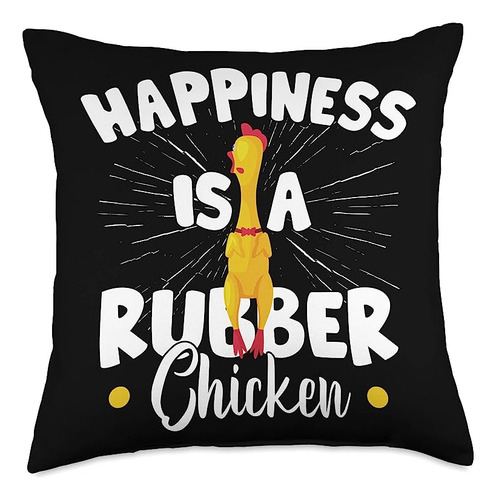 Rubber Chicken Lover Happiness Almohada Goma Para Disfraz Po