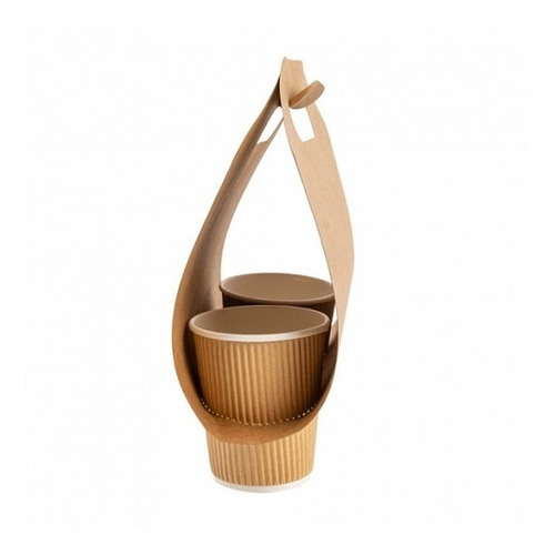 50 Hojas Porta Vaso Doble Autoarmable
