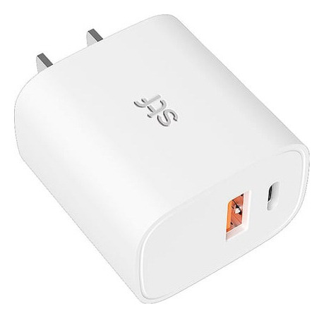 Cargador De Pared Stf 2 Salidas Usb Y Tipo Color Blanco