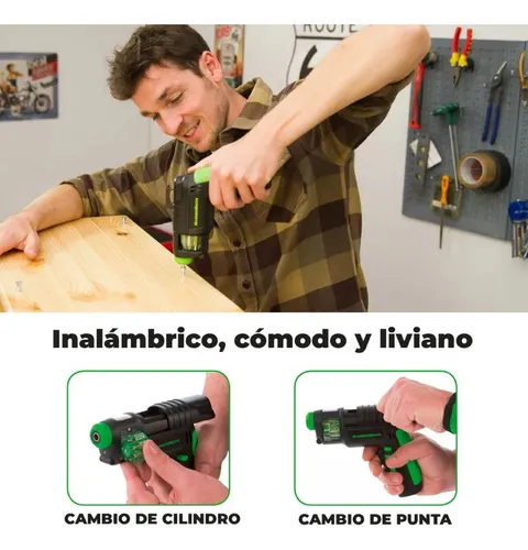 Taladro Destornillador Eléctrico E Inalámbrico Hammersmith Color Negro 100V 240V 6V