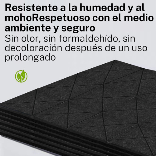 Aomu Paneles Acústicos Aislantes De Ruido For Pared, 12 Piezas Todo El Diseño Adhesivo Trasero