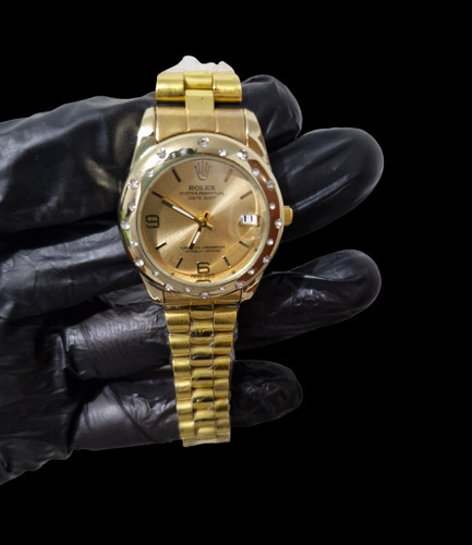 Reloj Rolex Dorado De Dama Clon