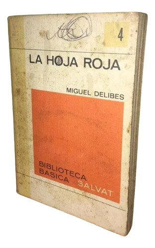 Libro, La Hoja Roja De Miguel Delibes.