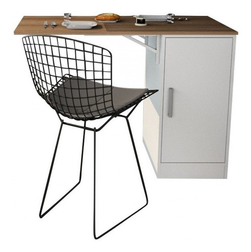Imagen 3 de 10 de Armario Auxiliar Con Mesa Barra Plegable Desayunador LG