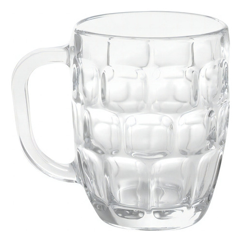 4 Tarro Cerveza De Vidrio Cervecero + Plato Botanero Grande