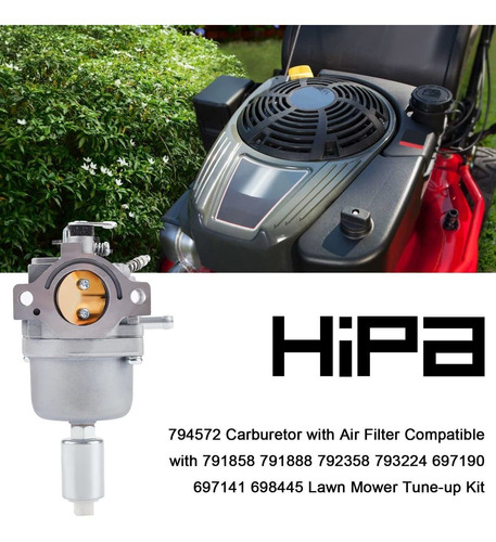 Carburador Hipa 794572 Kit Filtro Aire Ajuste Para Vario