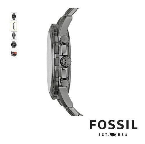 Reloj Hombre Fossil Dean Fs4721 Cronógrafo Acero Inoxidable