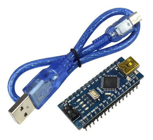 Tarjeta Compatible Nano Atmega328p Smd Ch340 Con Base