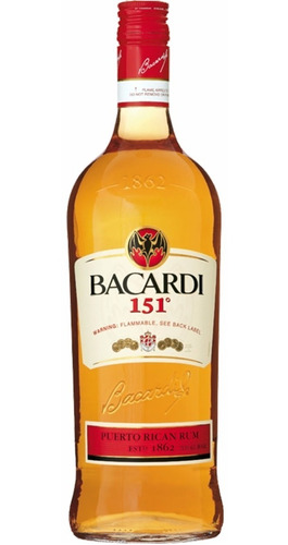Ron Bacardi 151 Botellon D Litro Importado Envio Gratis Caba