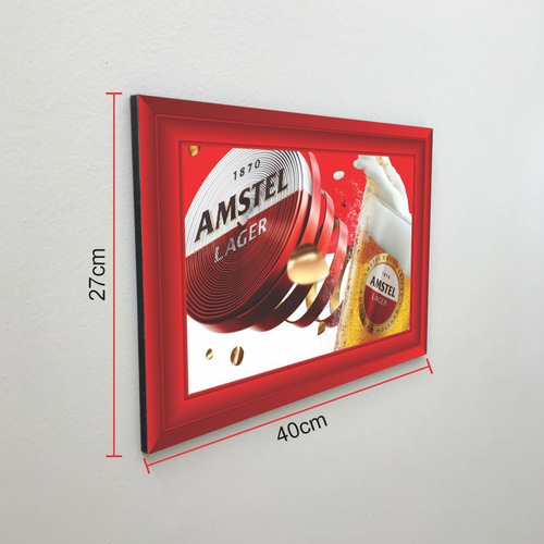 Quadro 40x27 Cerveja Amstel Modelo 3