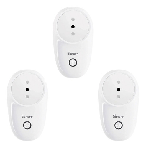 Pack 3 Enchufes Smart Wi-fi S26 Inteligentes Sonoff Hbled 