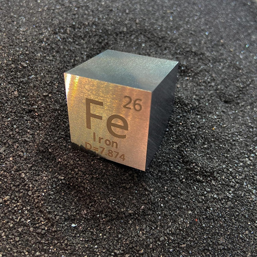Cubo De Hierro,tabla Periódica Elementos De Metal