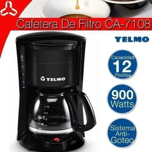 Cafetera Electrica Yelmo Ca-7108 12 Pocillos 800w Filtro | Envío gratis