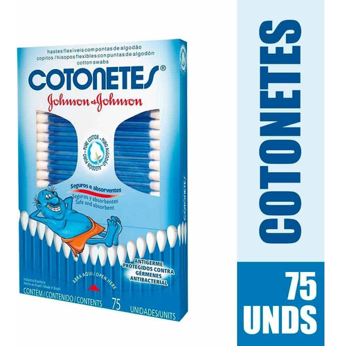 Johnson & Johnson Cotonetes Hisopos 75 Unidades