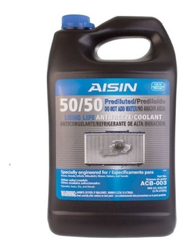 Refrigerante, Azul 50/50 Aisin 3.785 Lts