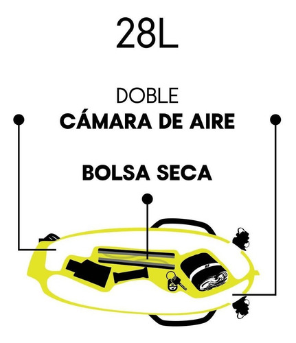 Boya De Seguridad Aquon 28 L Safety Buoy, Natacion, Triatlon